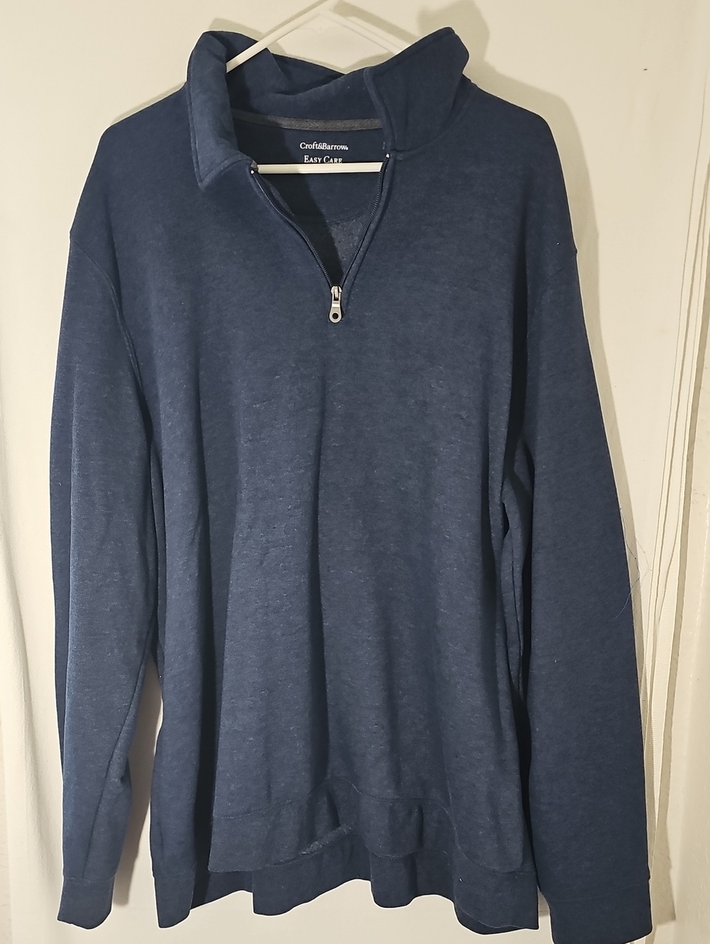 croft & barrow Men's Navy Half-Zip Sweatshirt Pullover
